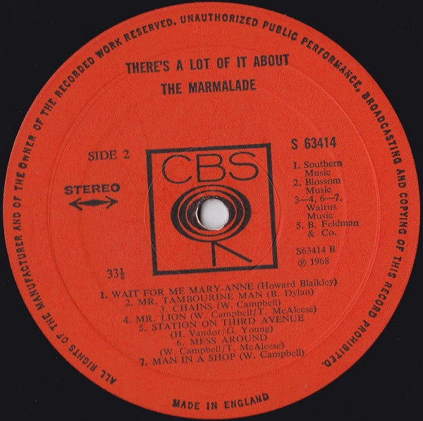 The Marmalade : There's A Lot Of It About (LP, Album)