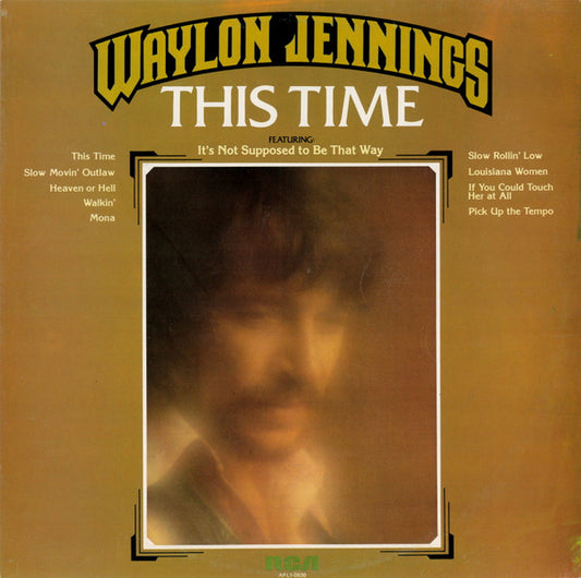 Waylon Jennings : This Time (LP, Album)