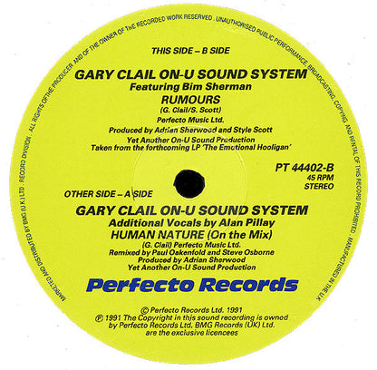 Gary Clail On-U Sound System* : Human Nature (12", Single)