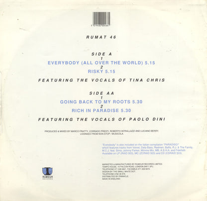 FPI Project : The Paradiso E.P. (12", EP)