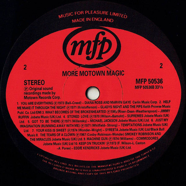 Various : More Motown Magic (LP, Comp)