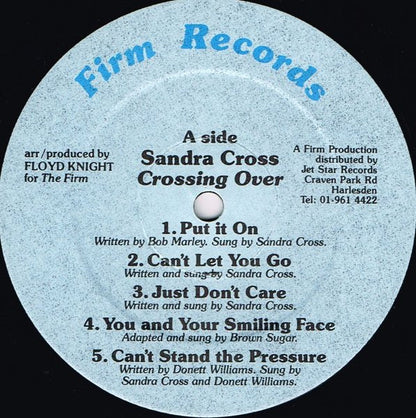 Sandra Cross : Crossing Over... (LP, Album)