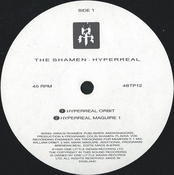 The Shamen : Hyperreal (12", Single)