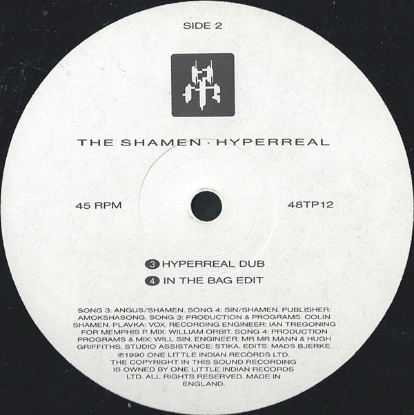 The Shamen : Hyperreal (12", Single)
