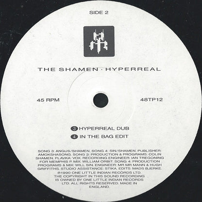 The Shamen : Hyperreal (12", Single)