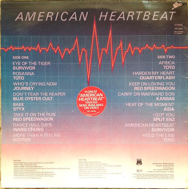 Various : American Heartbeat (LP, Album, Comp, Blu)