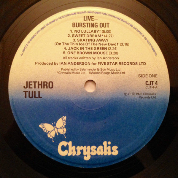 Jethro Tull : Live - Bursting Out (2xLP, Album, Emb)