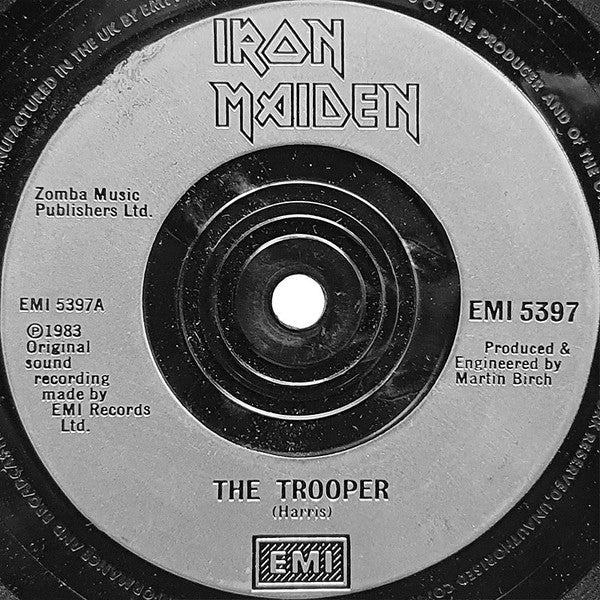 Iron Maiden : The Trooper (7", Single, Sil)