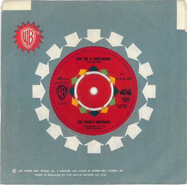 The Everly Brothers* : That'll Be The Day (7", Single, 4-p)