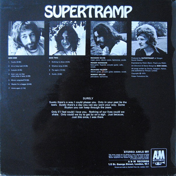 Supertramp : And I'm Not Like Other (LP, Album)