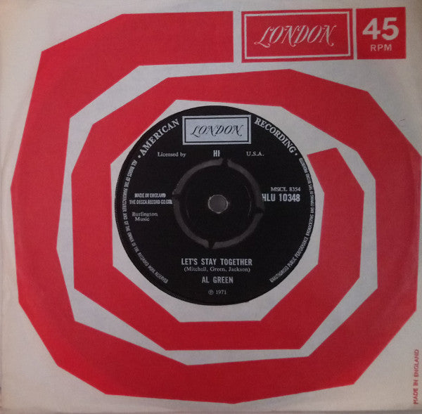 Al Green : Let's Stay Together (7", Single)