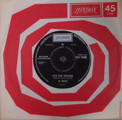 Al Green : Let's Stay Together (7", Single)