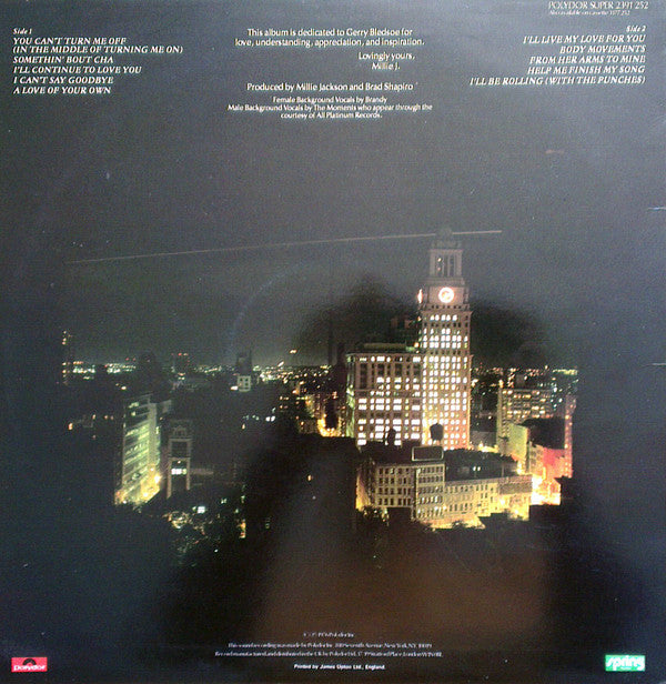 Millie Jackson : Lovingly Yours (LP, Album)