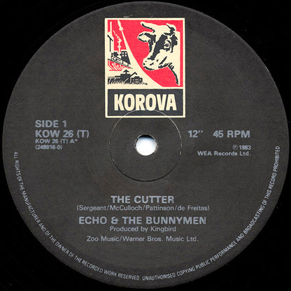 Echo & The Bunnymen : The Cutter (12", Single, Bla)