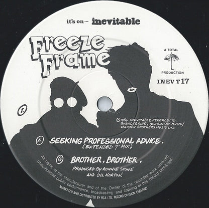 Freeze Frame (4) : Seeking Professional Advice (12", Single)