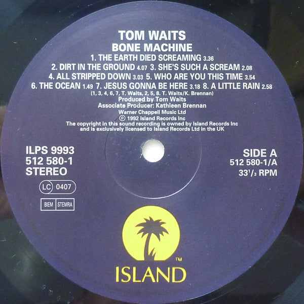 Tom Waits : Bone Machine (LP, Album)