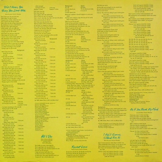 Stevie Wonder : Hotter Than July (LP, Album, Gat)