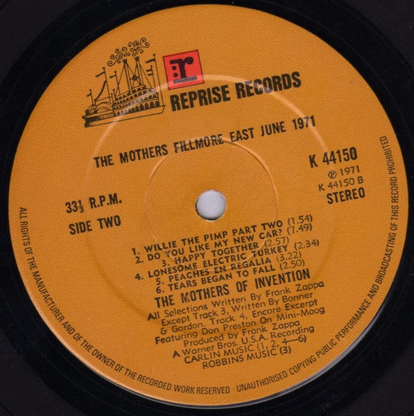 The Mothers : Fillmore East - June 1971 (LP, Album)