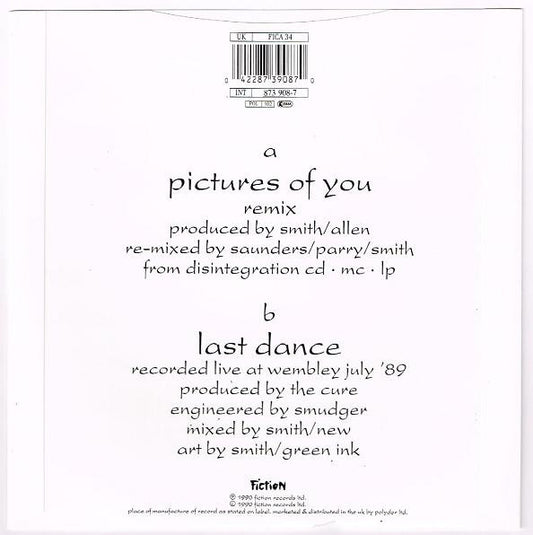 The Cure : Pictures Of You (7", Single, Pap)
