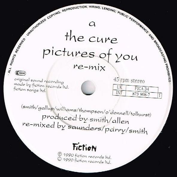 The Cure : Pictures Of You (7", Single, Pap)