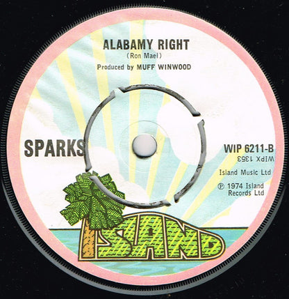 Sparks : Never Turn Your Back On Mother Earth (7", Single)