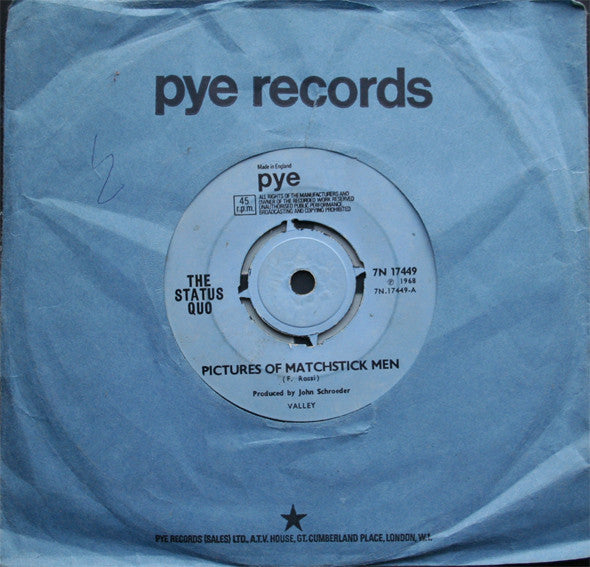Status Quo : Pictures Of Matchstick Men (7", Single)