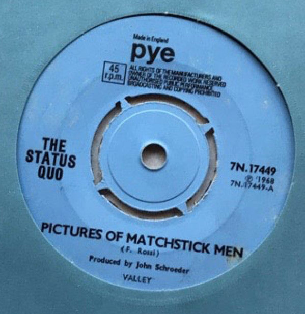 Status Quo : Pictures Of Matchstick Men (7", Single)