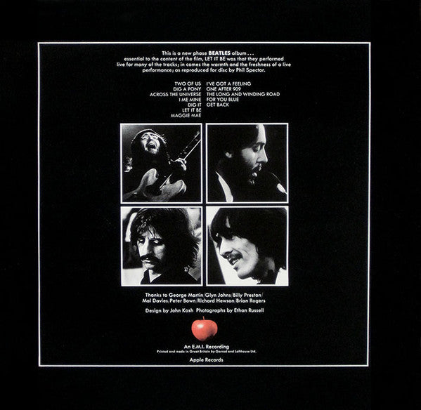 The Beatles : Let It Be (LP, Album, Red)