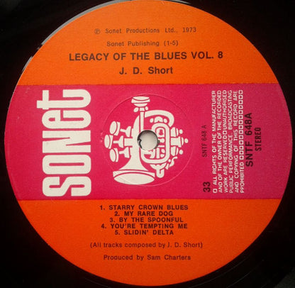 J. D. Short : The Legacy Of The Blues Vol. 8 (LP, Album)