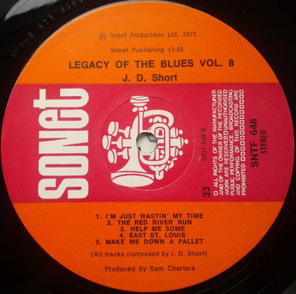 J. D. Short : The Legacy Of The Blues Vol. 8 (LP, Album)