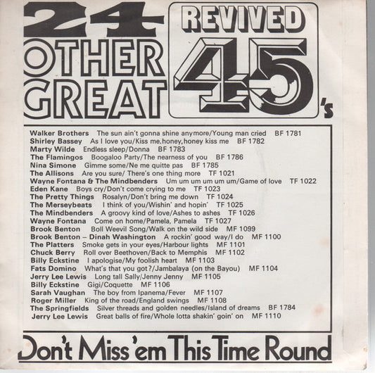 Charlie Rich : Mohair Sam / I Washed My Hands In Muddy Water (7", Single, Mono, RE, Pic)