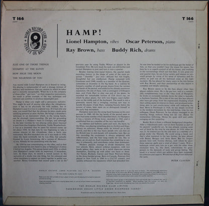 Lionel Hampton : Hamp! (LP, Comp, Mono, Club)