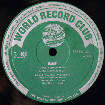 Lionel Hampton : Hamp! (LP, Comp, Mono, Club)