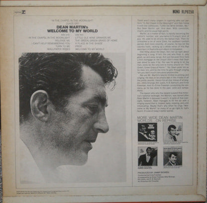 Dean Martin : Welcome To My World (LP, Album, Mono)