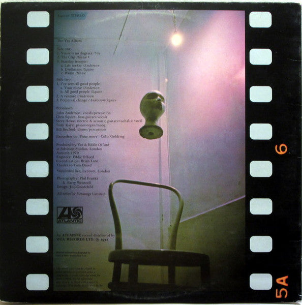 Yes : The Yes Album (LP, Album, RE, RP, Gat)
