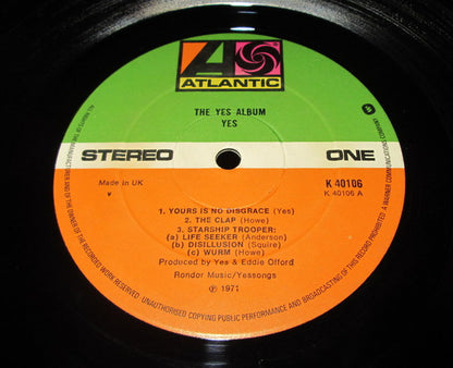Yes : The Yes Album (LP, Album, RE, RP, Gat)