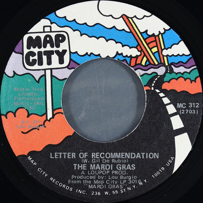 Mardi Gras : Too Busy Thinkin' Bout My Baby / Letter Of Recommendation (7")