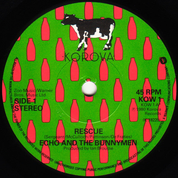 Echo & The Bunnymen : Rescue (7", Single)