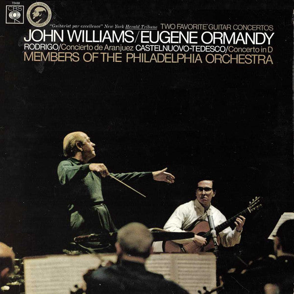 John Williams (7) / Eugene Ormandy, Members Of The Philadelphia Orchestra*, Rodrigo* / Castelnuovo Tedesco* : Two Favourite Guitar Concertos: Concierto De Aranjuez / Concerto In D (LP)