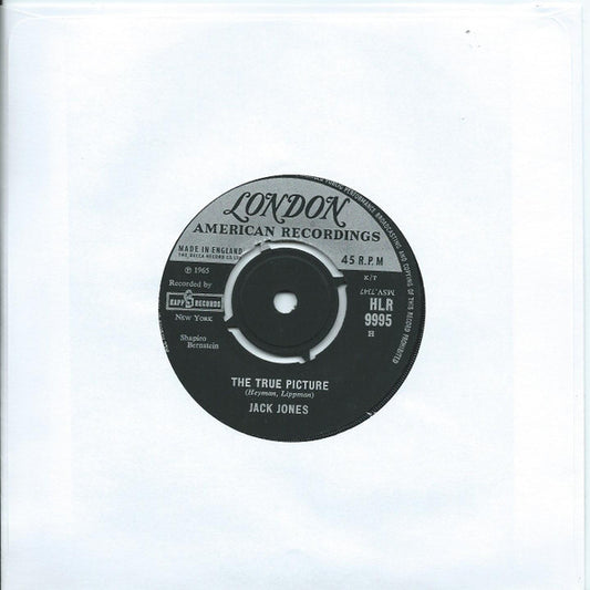 Jack Jones : Just Yesterday  (7")