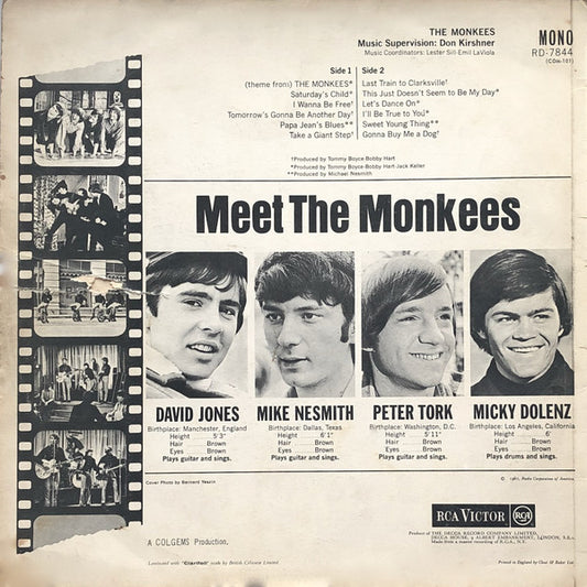The Monkees : The Monkees (LP, Album, Mono)