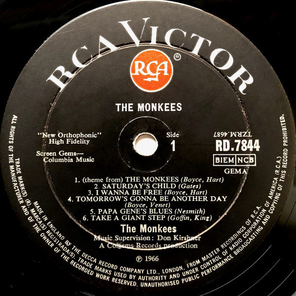 The Monkees : The Monkees (LP, Album, Mono)