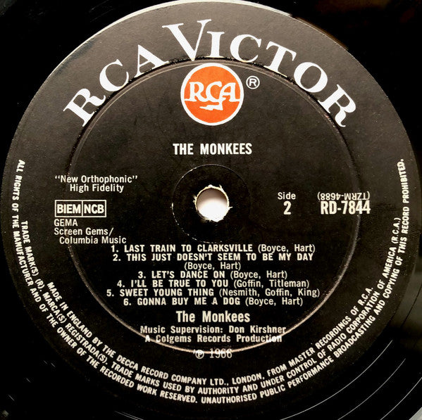 The Monkees : The Monkees (LP, Album, Mono)
