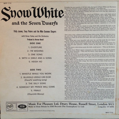 Polly James, Tony Peters And The Mike Sammes Singers* With Brian Fahey And His Orchestra : Snow White and the Seven Dwarfs (LP)