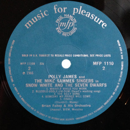 Polly James, Tony Peters And The Mike Sammes Singers* With Brian Fahey And His Orchestra : Snow White and the Seven Dwarfs (LP)