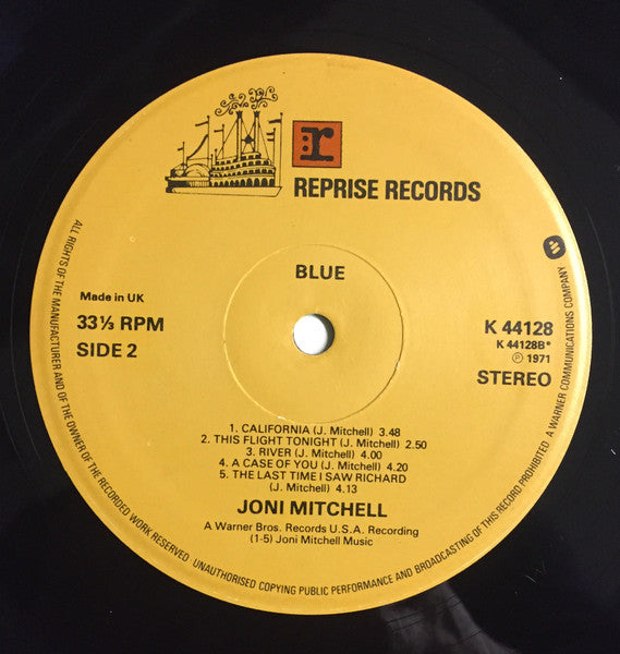 Joni Mitchell : Blue (LP, Album, RE, Gat)