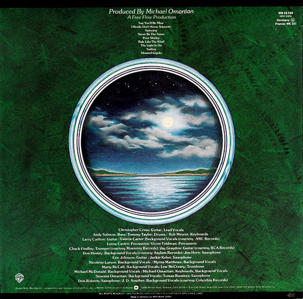 Christopher Cross : Christopher Cross (LP, Album, RE)