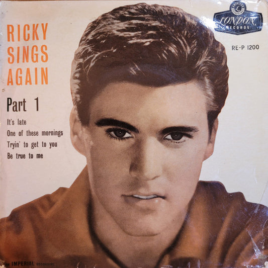 Ricky Nelson (2) : Ricky Sings Again - Part 1 (7", EP)