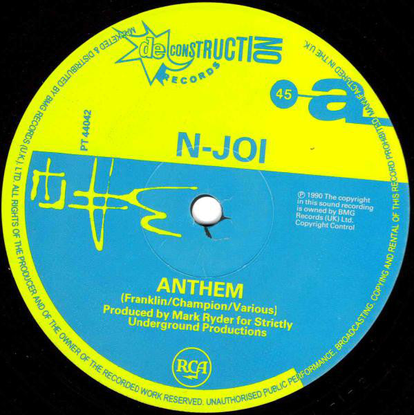 N-Joi : Music From A State Of Mind (12", Single)