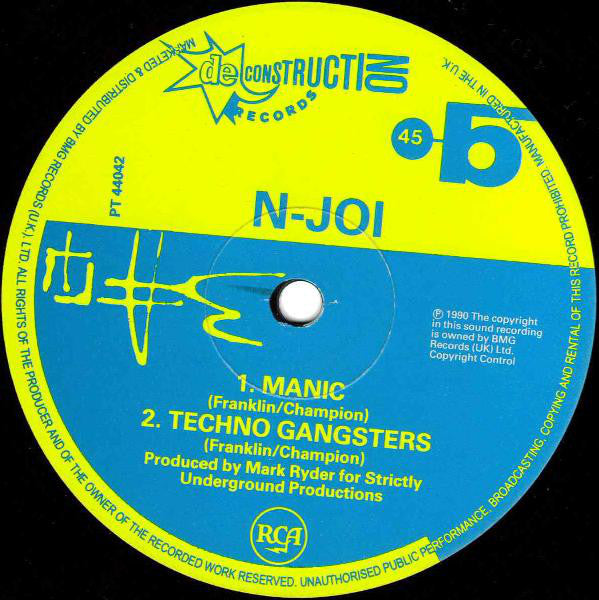N-Joi : Music From A State Of Mind (12", Single)